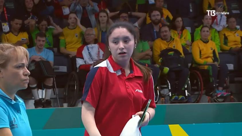 Una nueva medalla de oro para Chile: Florencia Pérez se quedó con la presea en el para tenis de mesa