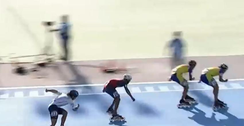 ¡Bronce sobre ruedas! Hugo Ramírez le da otra presea al Team Chile en patín carrera
