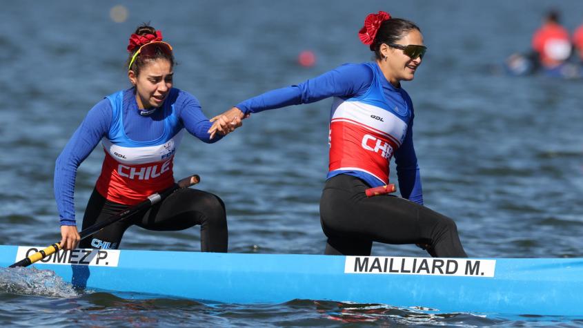 ¡Se lucieron! María José Mailliard y Paula Gómez le dan una nueva plata a Chile en el canotaje