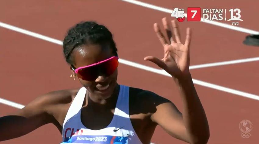 Va por una medalla: Berdine Castillo clasificó a la final de los 800 metros femenino de Santiago 2023