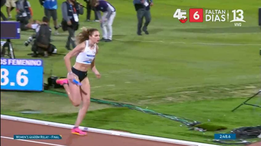 Lo dieron todo: El Team Chile terminó en la sexta posición en la final del relevo 4x400 femenino de Santiago 2023