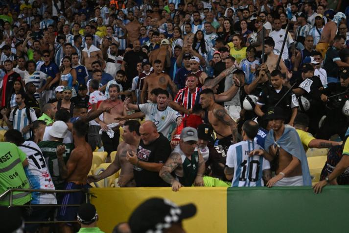 FIFA Investigará a Brasil y Argentina por incidentes en el Maracaná - Crédito: AFP