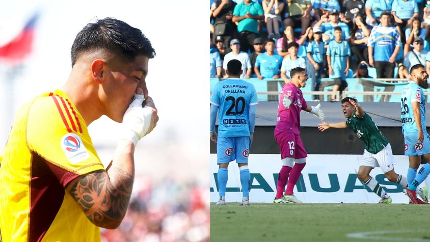 Brayan Cortés y Santiago Wanderers vs Iquique / Photosport