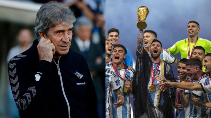 Manuel Pellegrini y Selección Argentina - Créditos: Photosport