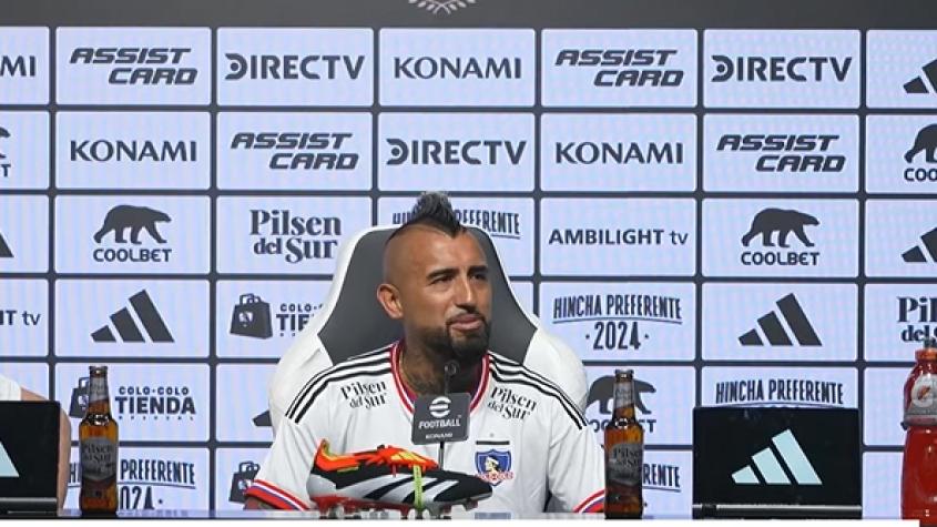 El mensaje de Arturo Vidal para Felicevich y Aníbal Mosa en la conferencia con Colo Colo