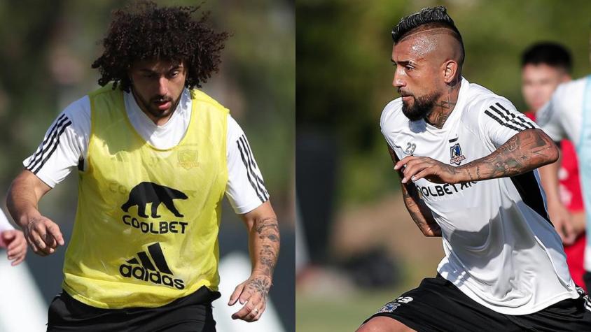 Falcón y Vidal en Colo Colo / Créditos: Colo Colo IG