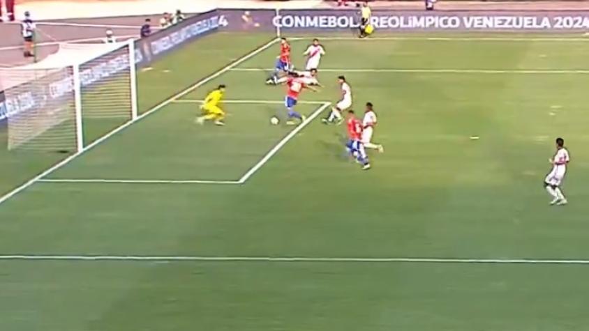 La ocasión errada por Damián Pizarro que pudo cambiar la suerte de la Roja Sub 23 ante Perú en el Preolímpico
