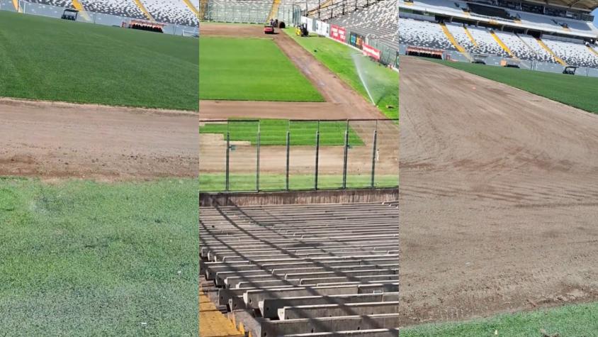 Trabajando a toda máquina: filtran imágenes del estadio Monumental antes de la pretemporada de Colo Colo