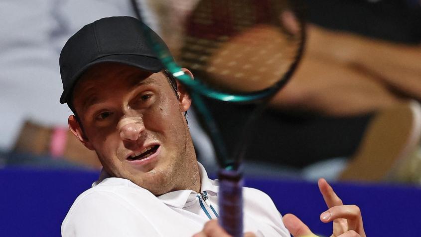 Debut y despedida: Nicolás Jarry sucumbió ante el alemán Hanfmann en la primera ronda del Rio Open