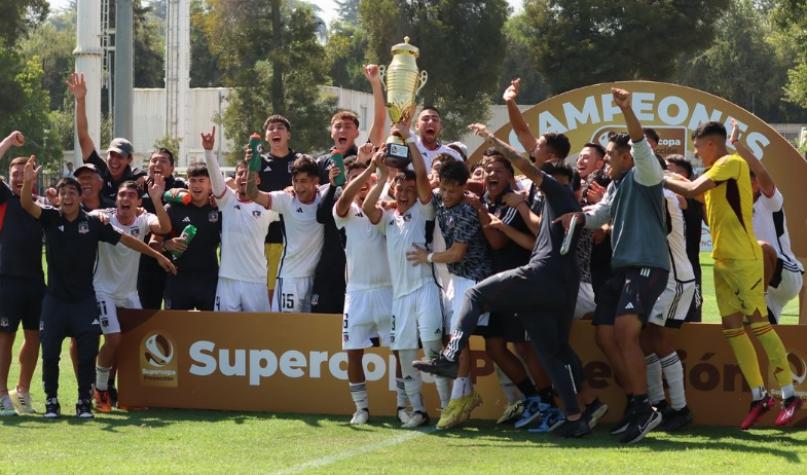 Clasificó a la Libertadores Sub 20: Colo Colo venció a Palestino y es campeón de la Supercopa Proyección