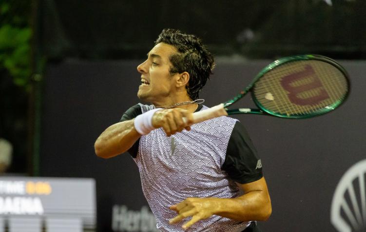 Cristian Garin se despidió del ATP de Rio de Janeiro - Crédito: Captura.