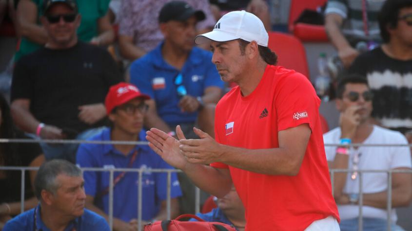Nicolás Massú recibió críticas tras caída en el dobles ante Perú en la Copa DAvis - Crédito: Photosport.