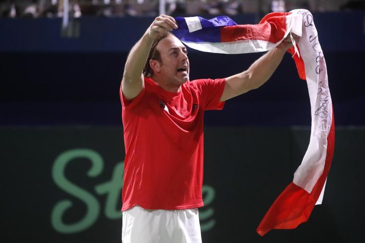 VIDEO | El eufórico festejo de Nicolás Massú tras triunfo de Chile ante Perú en Copa Davis
