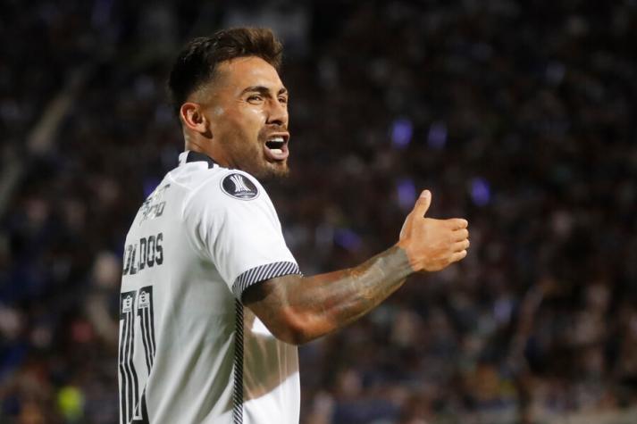 Marcos Bolados anotó para Colo Colo en la Copa Libertadores - Crédito: Photosport.