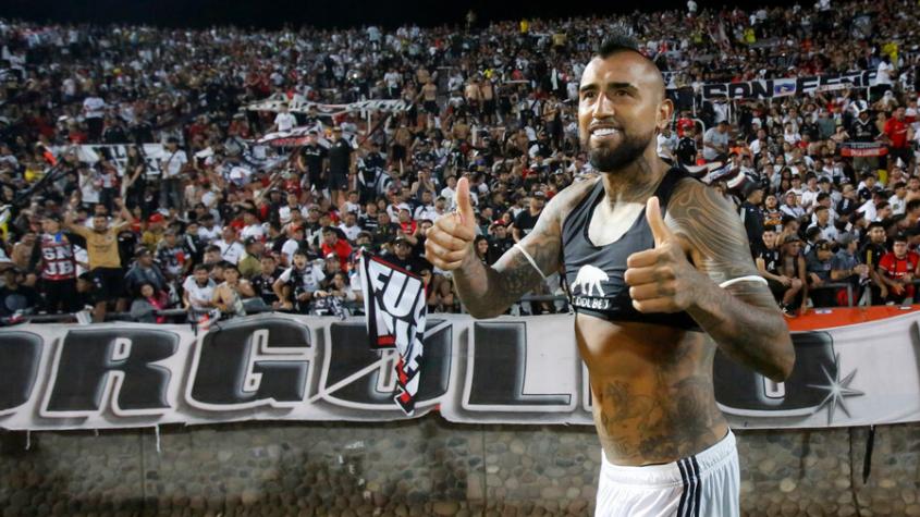 Arturo Vidal valoró el triunfo de Colo Colo - Crédito: Photosport.