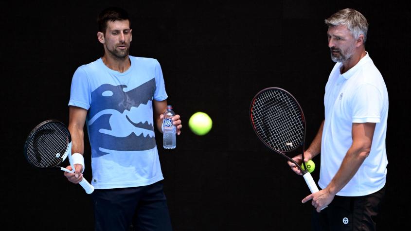 Novak Djokovic y Goran Ivanisevic - Créditos: AFP