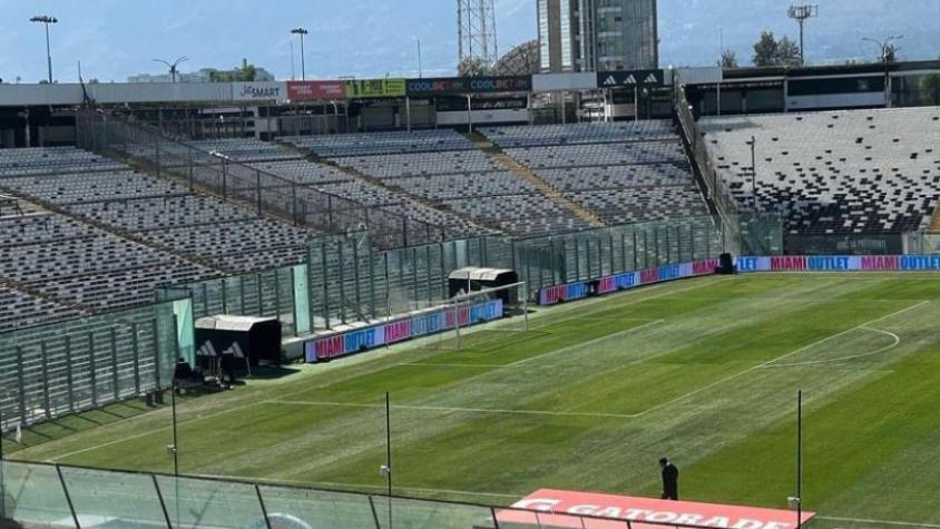 Jornada clave para Colo Colo: Así luce la cancha del Monumental previo a la inspección de la Conmebol