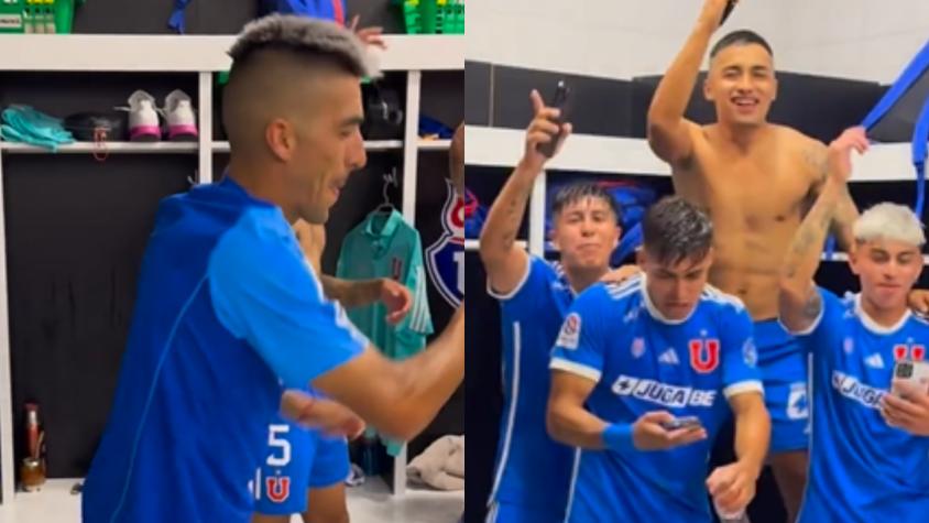 "Un minuto de silencio...": El alocado festejo de la U en los camarines del Monumental tras vencer a Colo Colo