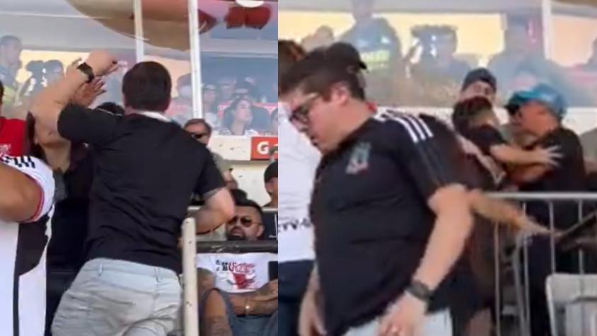 El criminal registro de un hincha de Colo Colo golpeando a un niño fanático de la U