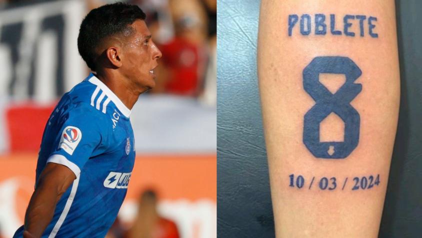 El insólito tatuaje que se realizó una hincha de la U de Chile tras el triunfo ante Colo Colo