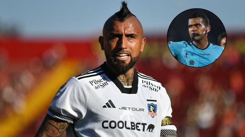 Una vez Vidal lo trató de "ladrón": El polémico árbitro que dirigirá a Colo Colo en Copa Libertadores
