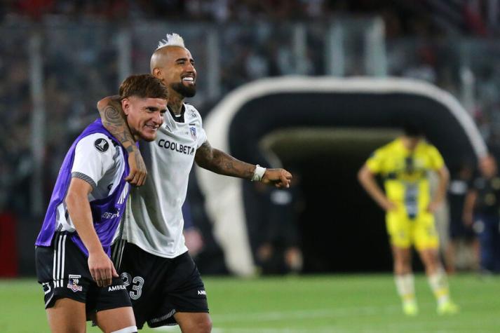 Arturo Vidal destacó el triunfo de Colo Colo - Crédito: Photosport.