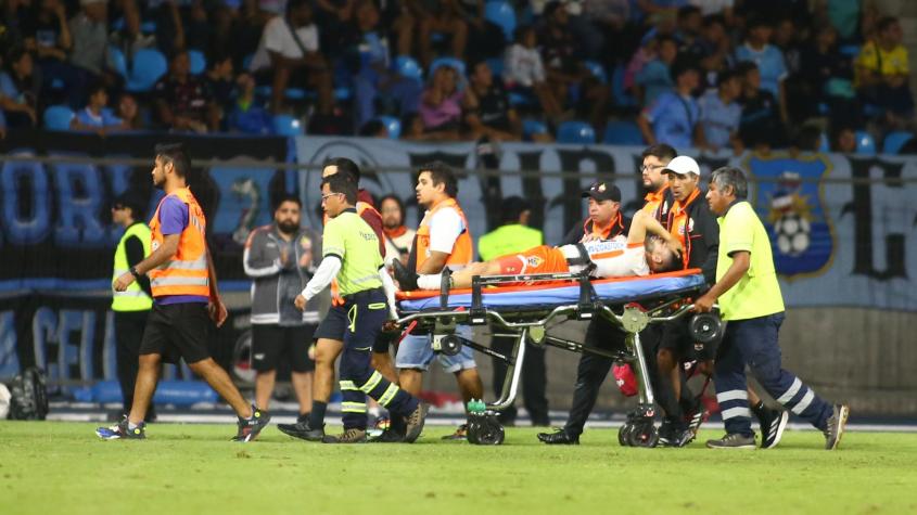 Nelson Sepulveda sufrió grave lesión en Iquique / Créditos: Photosport