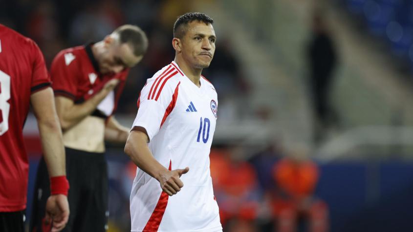 Alexis Sánchez vs. Albania - Crédito: Photosport