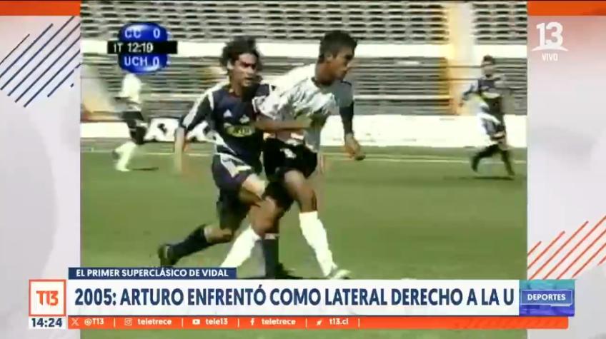 VIDEO | Jugando en una posición poco habitual: así fue el primer Superclásico de Arturo Vidal