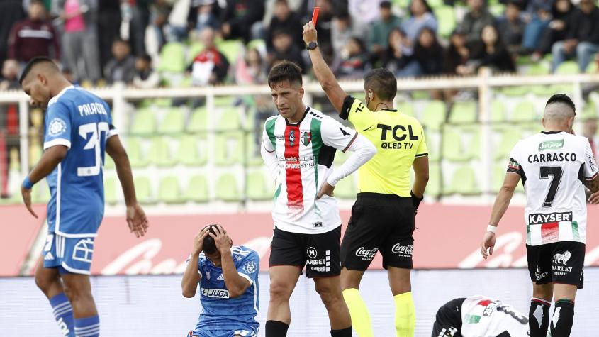 Así fue la expulsión de Israel Poblete en el duelo entre U de Chile y Palestino por el Campeonato Nacional 2024