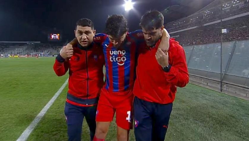 La terrible lesión que se vivió en el partido entre Colo Colo y Cerro Porteño por Copa Libertadores