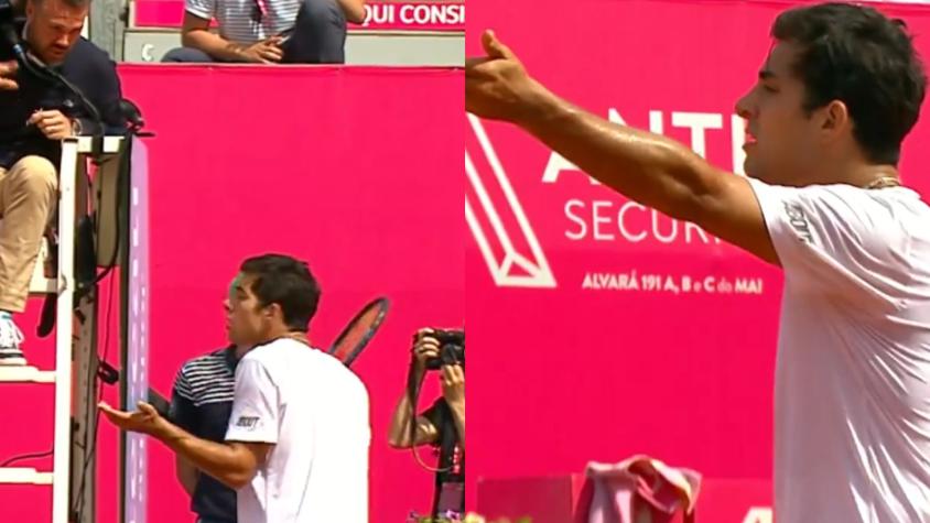 El polémico punto de Cristian Garin en el ATP 250 de Estoril que explotó las redes sociales