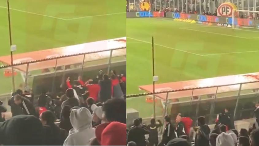 El nuevo video que muestra los destrozos de los hinchas de Colo Colo en el Monumental