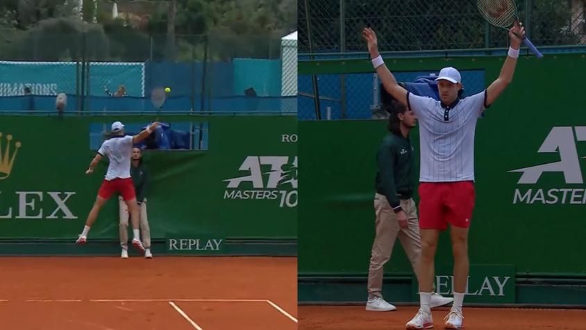 Lo postulan al mejor del torneo: El punto de Nico Jarry que sacó aplausos en el Masters 1000 de Montecarlo