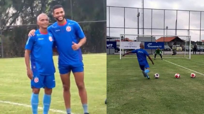 La magia intacta: Romario prepara su vuelta al fútbol con un entrenamiento lleno de lujos y goles