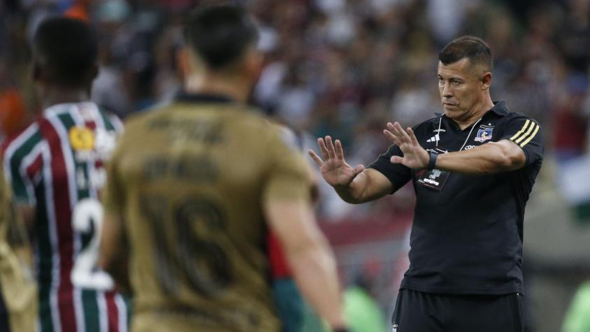 El descargo de Jorge Almirón por el gol anulado a Colo Colo ante Fluminense: "Me pareció dudoso"