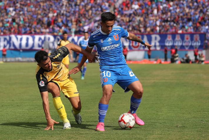 Lucas Assadi pierde terreno en U de Chile - Crédito: Photosport.