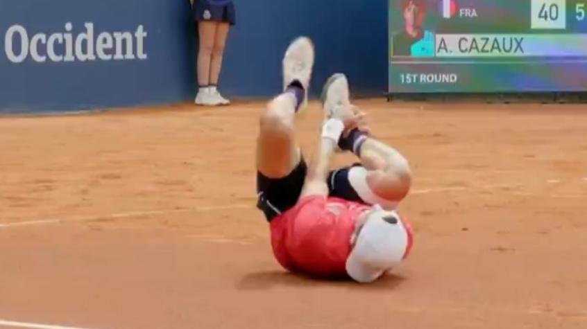 La dolorosa lesión de Arthur Cazaux que lo obligó a retirarse del ATP 500 de Barcelona