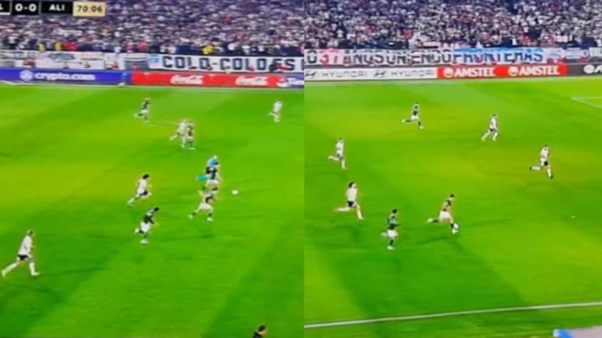 La jugada que indigna a los hinchas de Colo Colo: ¡Carlos Palacios al trote y Maxi Falcón corriendo 50 metros!