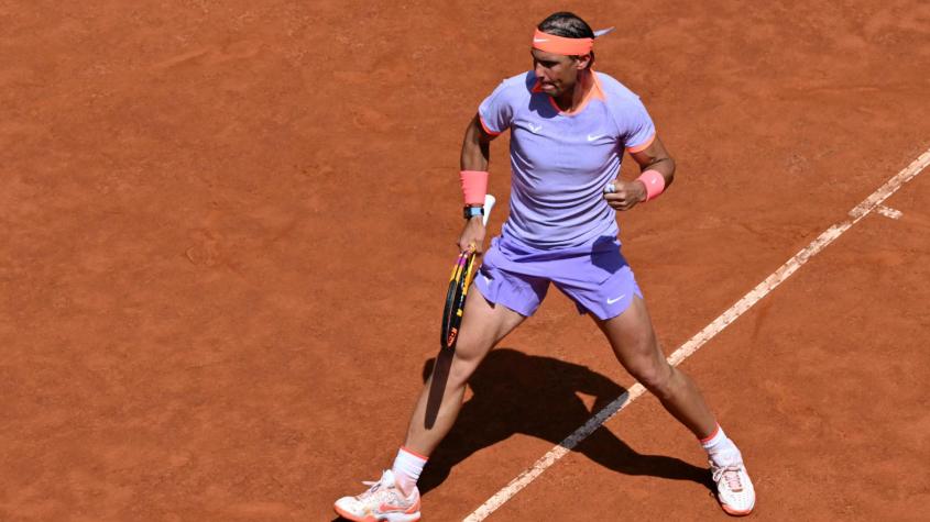 Rafael Nadal sigue más vivo que nunca: debutó con un triunfazo en el Masters 1000 de Roma 