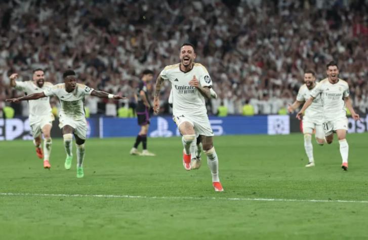 Joselu fue el héroe de Real Madrid en la Champions League - Crédito: AFP.