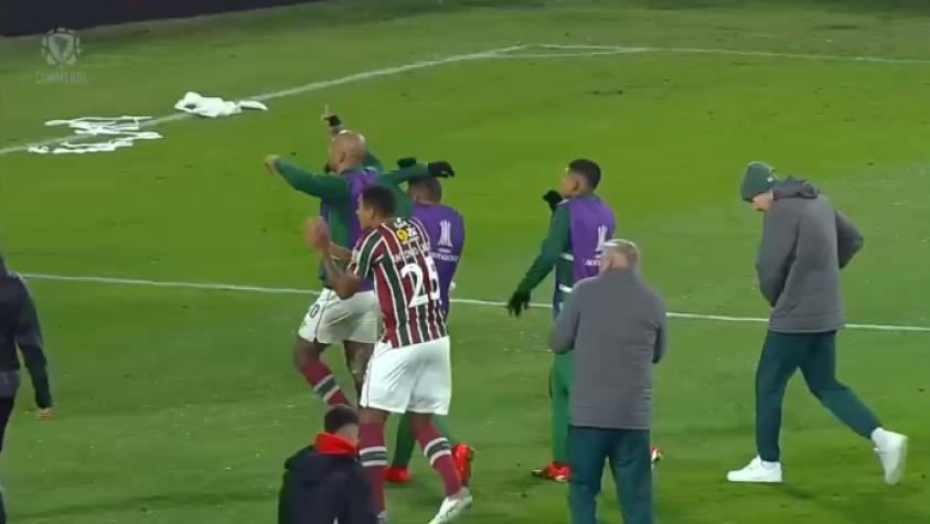 La burla de Felipe Melo a los hinchas de Colo Colo tras victoria de Fluminense en el Monumental