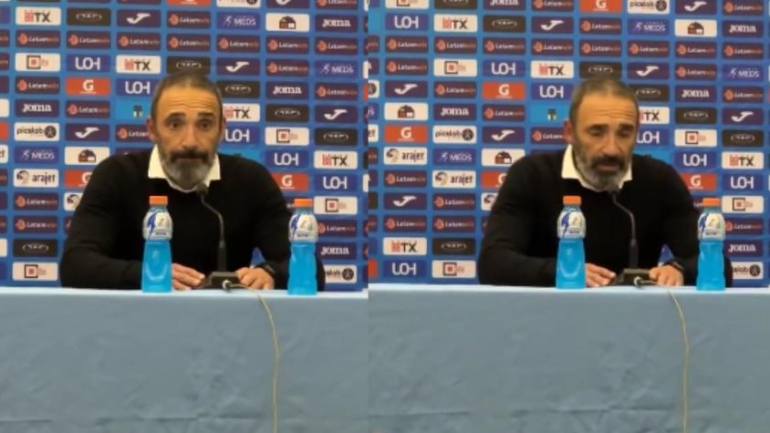 Duró 27 segundos: DT de O'Higgins protagoniza insólita conferencia de prensa
