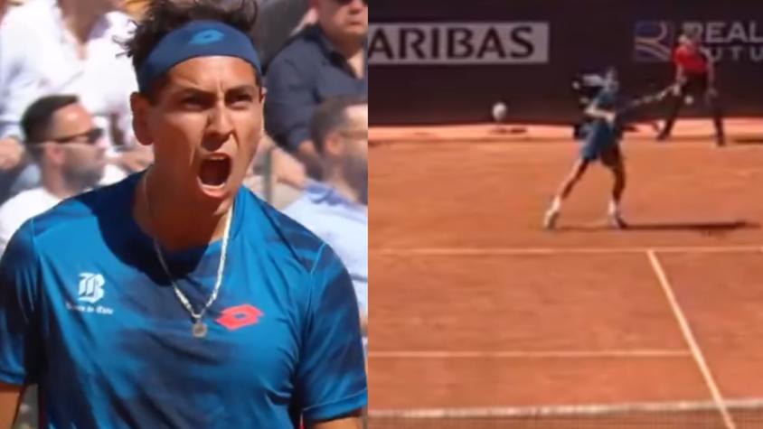 VIDEO | El puntazo de Tabilo que dejó a Zverev completamente parado en el Masters de Roma 