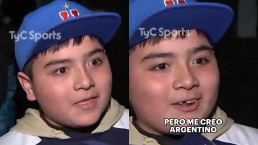 Niño viral chileno - Captura TyC Sports