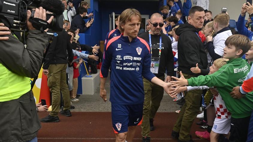 Luka Modric con la selección de Croacia. Crédito: HNS