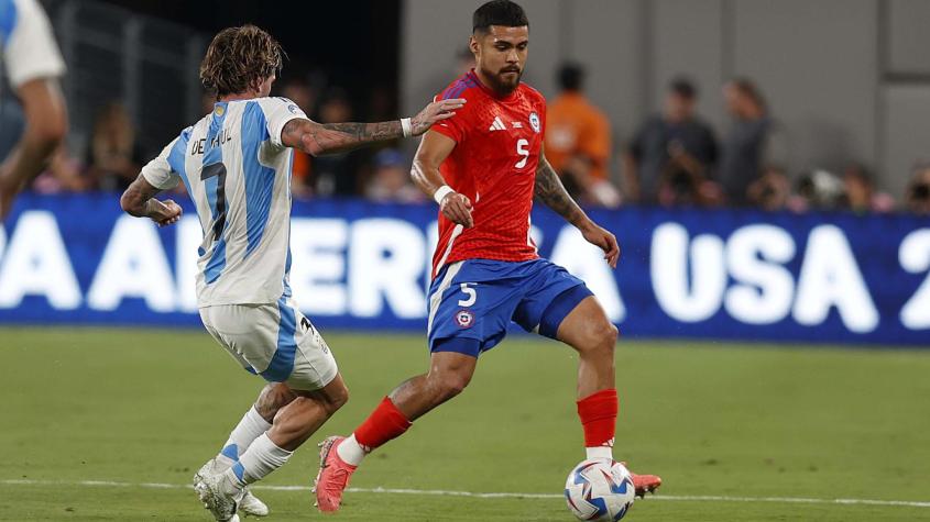 Paulo Díaz en el Chile vs Argentina, Copa América: Crédito: La Roja.
