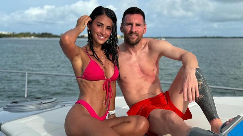 Antonela Roccuzzo junto a Lionel Messi - Créditos: Instagram