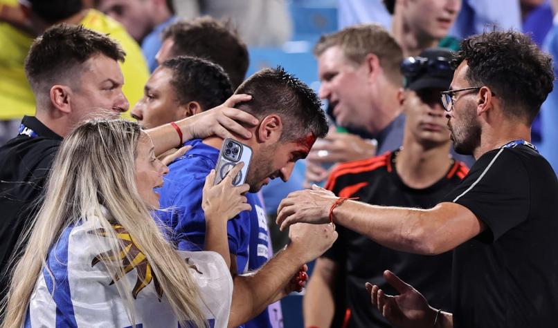 Revelan momento en que Rodrigo Bentancur lanzó un objeto que impactó en su preparador físico
