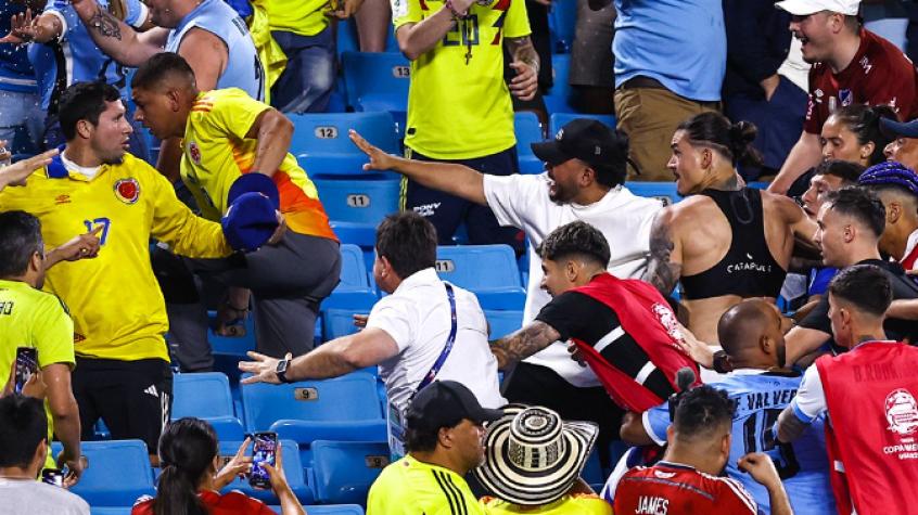 La severa decisión que tomó la Conmebol ante los hechos de violencia en el partido de Uruguay con Colombia